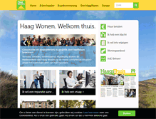 Tablet Screenshot of haagwonen.nl